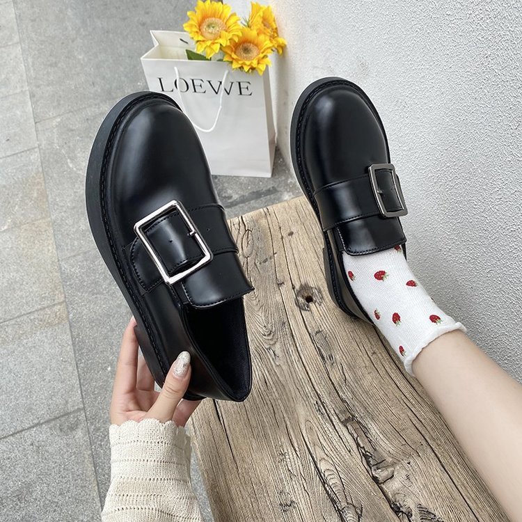 Giày đế bằng mũi tròn phong cách thanh lịch hợp thời trang cho nữ | BigBuy360 - bigbuy360.vn