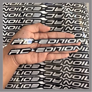 Tem phuộc RC - EDITION viền trong chữ xám decal chính hãng chống thấm cùng công nghệ in Nhật Bản dán xe