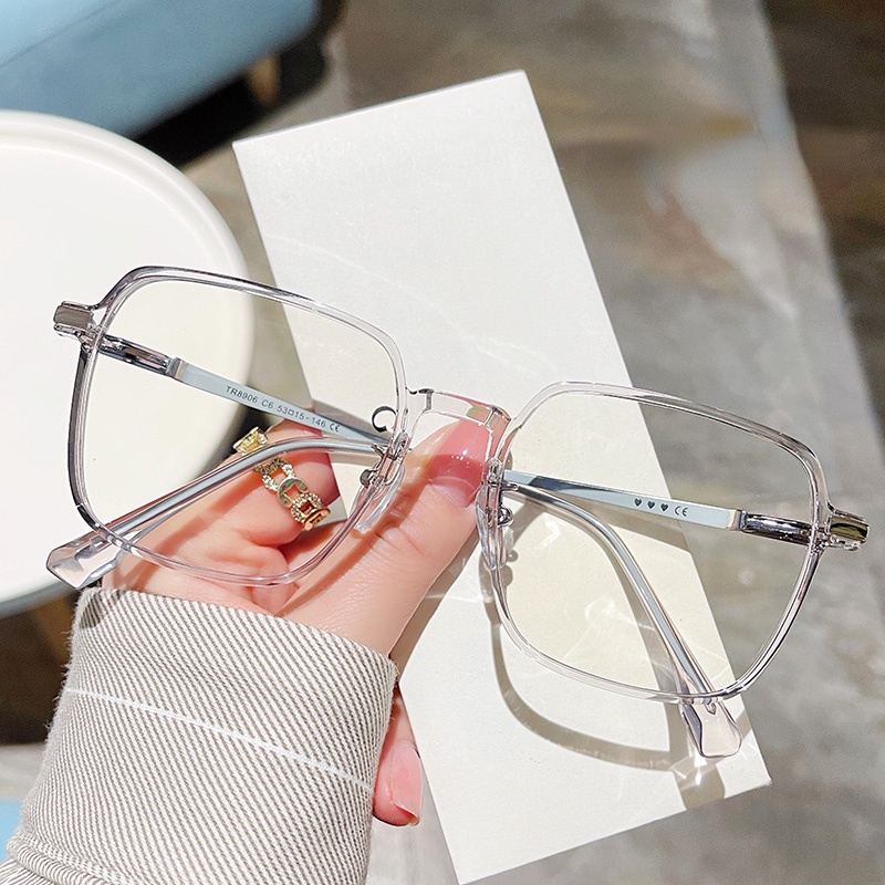 Mắt Kính Gọng Kim Loại Tròn Chống Bức Xạ Máy Tính Cho Nam Nữ