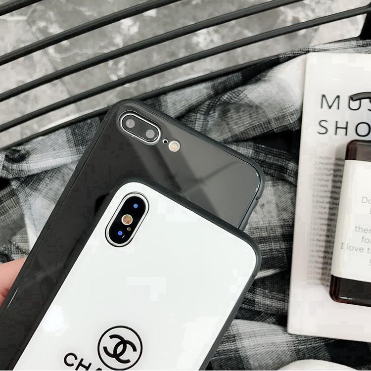Casing for iphone 6 7 8 plus iPhone X Tempered glass shell Chanel Cover