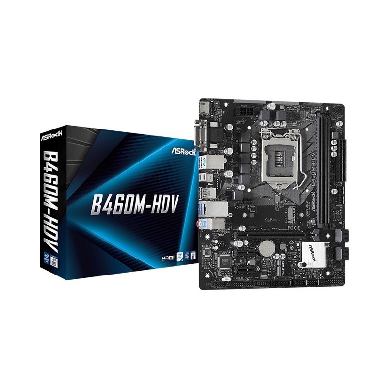 Main B460 Asrock HDV Sẵn khe M2 New Bảo Hành 36 Tháng