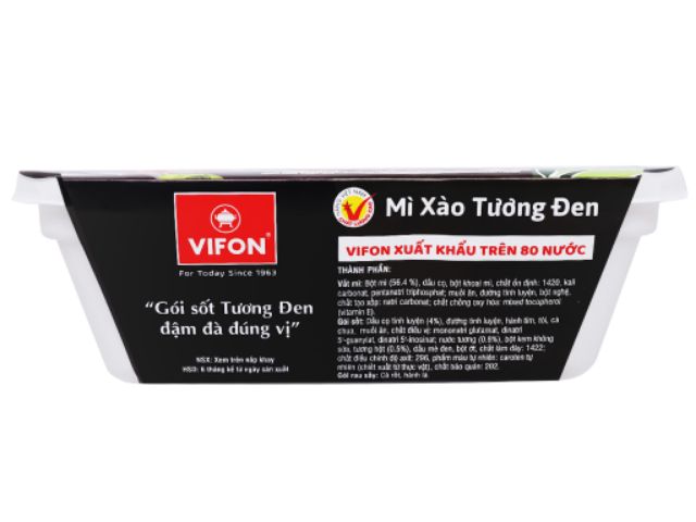 Mì tương đen Vifon 90gr 18khay/thùng