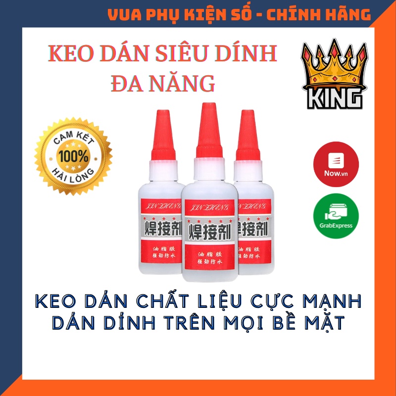 Keo Dán Siêu Dính Đa Năng Mọi Chất Liệu Cực Mạnh - Dán Gỗ Thuỷ Tinh Kim Loại Sắt Gốm Sứ Nhựa Vải