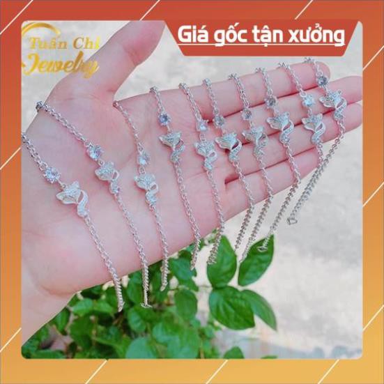 Lắc Tay Nữ 🍁 FREESHIP🍁 Vòng Tay Hồ Ly Bạc Cho Nữ ,Bạc Ta Chuẩn Đẹp Free Ship Toan quoc