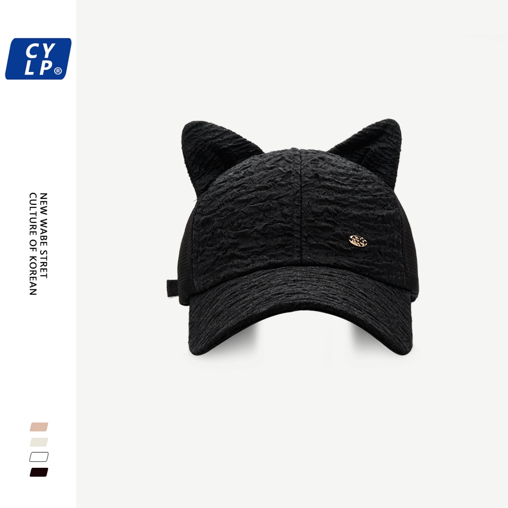 Nón Lưỡi Trai Tai Mèo Dễ Thương Phong Cách Hàn Quốc