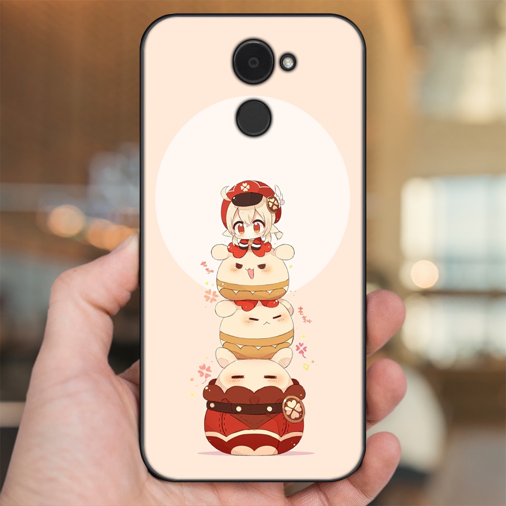 Ốp lưng Huawei Y7 Prime viền đen in hình Klee Genshin Impact
