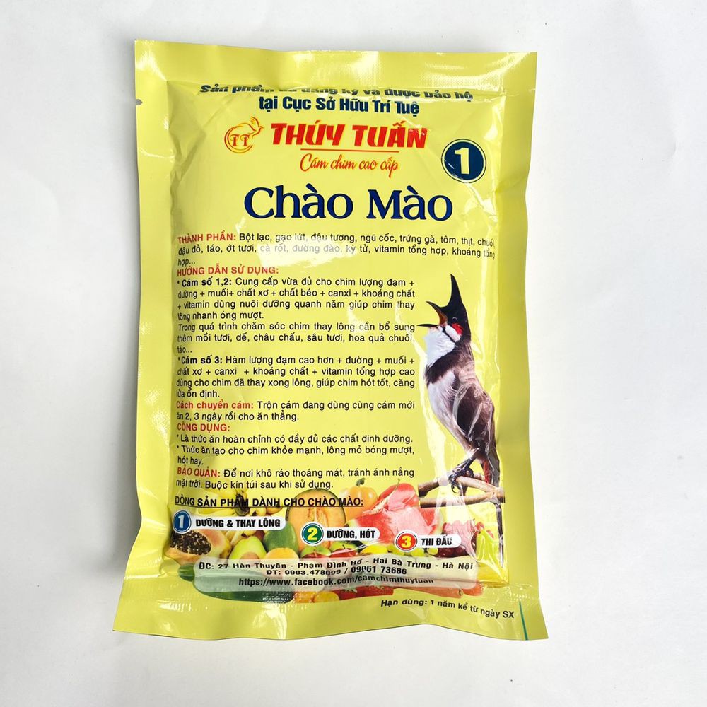 Cám chim chào mào Thúy Tuấn số 1 cao cấp chất lượng 100gram Phụ Kiện KaLoTeBon