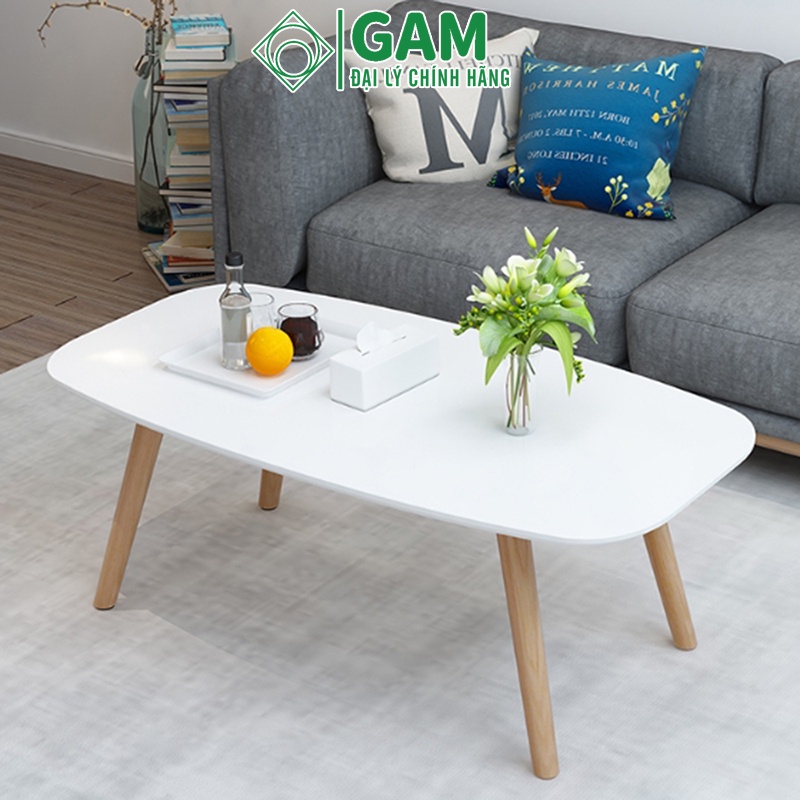 Bàn trà sofa, bàn trà gỗ kết hợp ghế sofa phong cách Nordic thương hiệu IGA - GP101