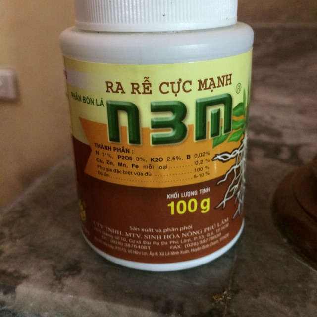 Kích rễ N3M 100g giúp cây ra rễ nhanh, nhiều rễ dành cho hoa lan cây cảnh