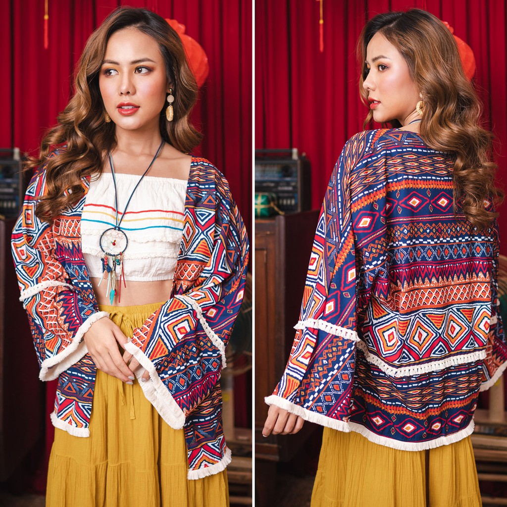 CARDIGAN HỌA TIẾT AZTEC