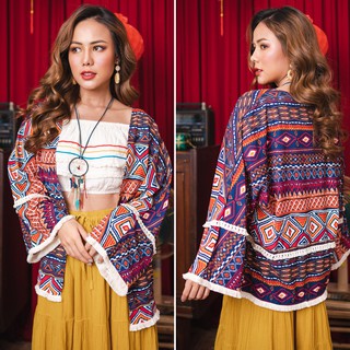 CARDIGAN HỌA TIẾT AZTEC