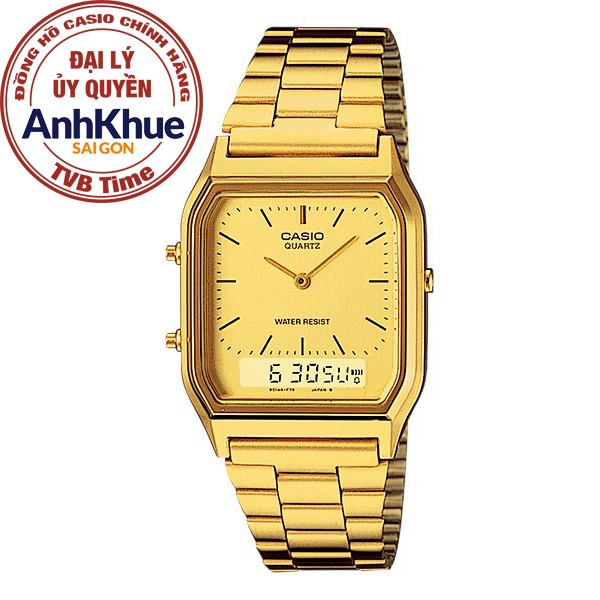 Đồng hồ unisex dây kim loại Casio chính hãng AQ-230GA-9DMQ
