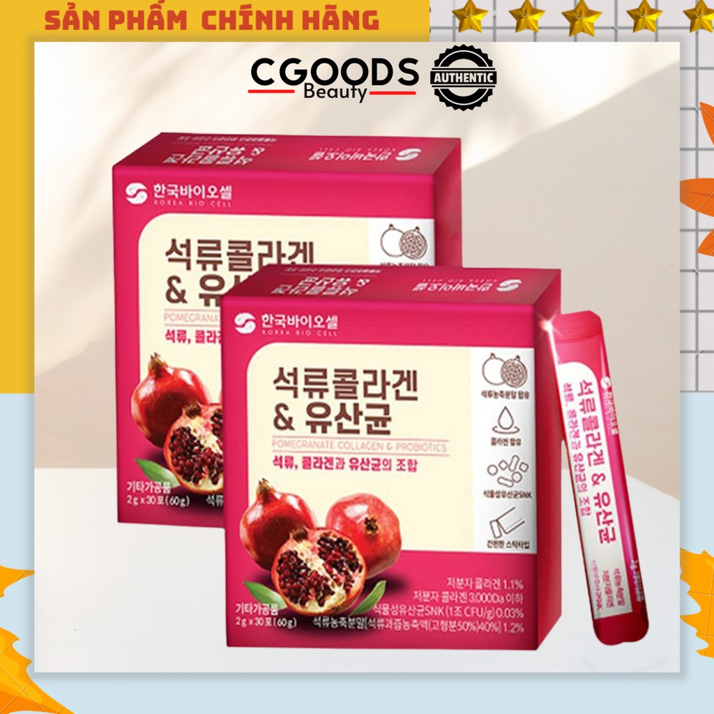 Collagen Lựu Đỏ Bio Cell Hàn Quốc Dạng Bột