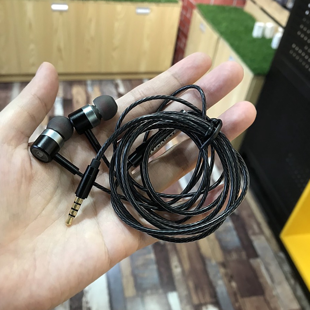 Tai Nghe Nhét Tai Có Dây Chân 3.5mm Bass Mạnh Có Micro Chống Ồn - Remax RM-598 - Bảo Hành 12 Tháng Lỗi 1 Đổi 1