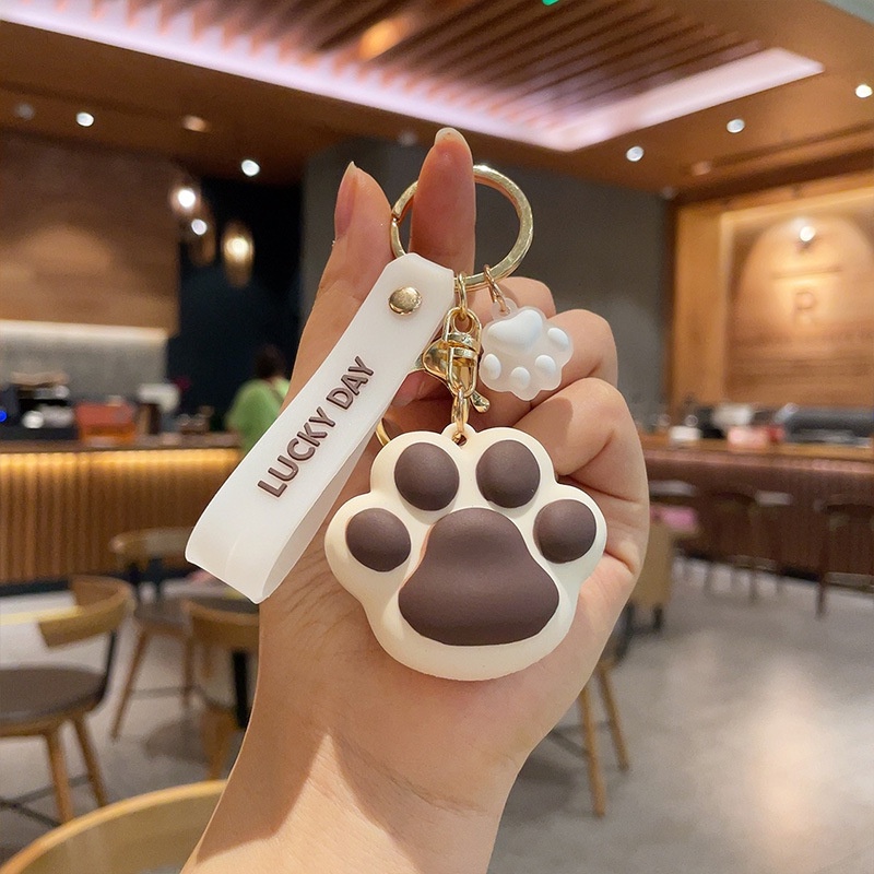 Hoạt Hình Móc Khóa Hình Chân Mèo Đáng Yêu