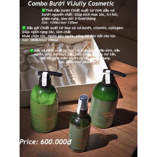 COMBO GỘI XỊT XẢ VI JULLY CHĂM SÓC TÓC TOÀN DIỆN