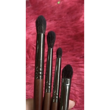 Set 4 cọ trang điểm đánh phấn mắt chất liệu lông dê