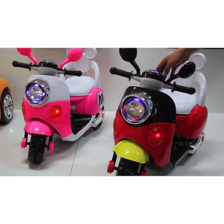 [Shopee siêu rẻ] Xe máy điện Vespa Mickey (có nhạc + đèn + còi)