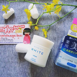 Kem dưỡng trắng da Kose Moisture Mild White