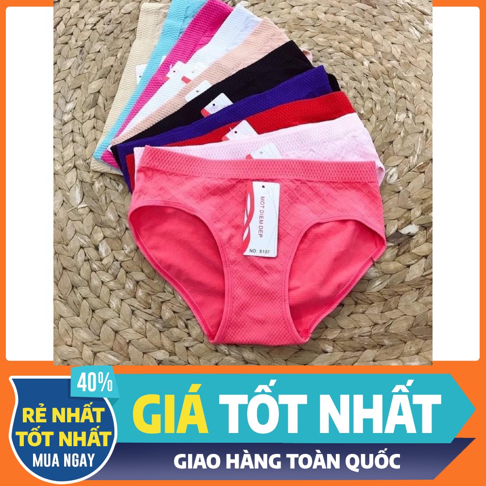 COMBO 10 quần lót nữ dệt kim co dãn 4 chiều ( hàng đẹp ) MÃ 8104