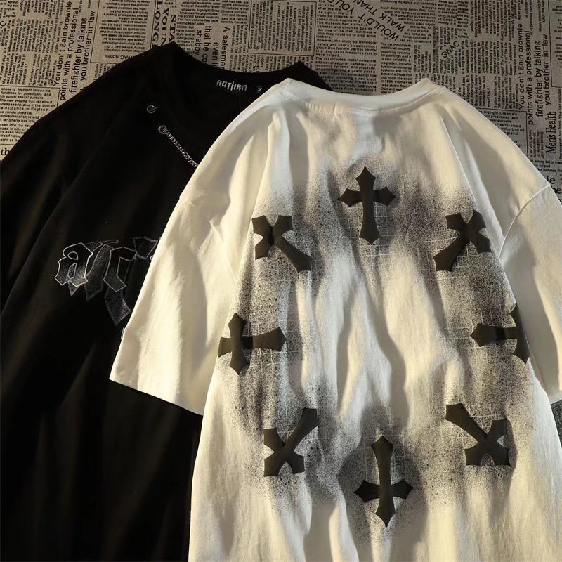 Áo thun nam hàn quốc  nam ngắn tay in chữ phong cách thời trang