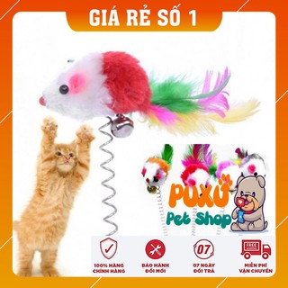 ĐỒ CHƠI THÚ CƯNG 😍RẺ VÔ ĐỊCH😍 Chuột dính lò xo giúp thú cưng xả stress