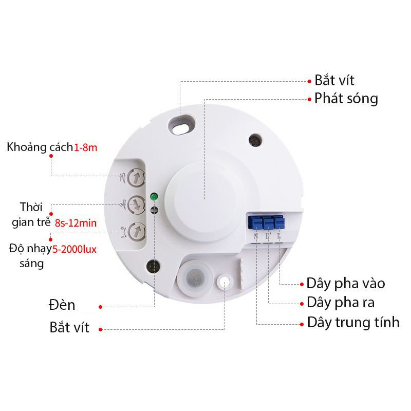 Cảm biến chuyển động Radar tự động tắt đèn, khử khuẩn covid khi có chuyển động... các thiết bị điện # cần tự động tắt