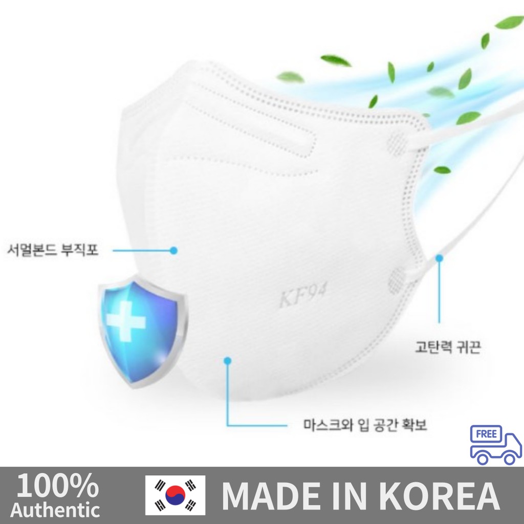 Khẩu trang 3M kháng khuẩn và chống bụi mịn KF94 Hàn Quốc thương hiệu Singramy