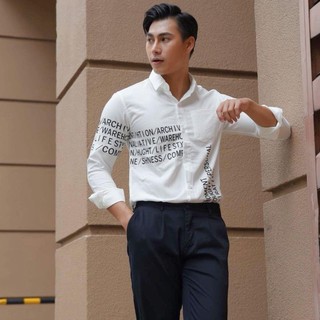 áo sơ mi nam dài tay form rộng