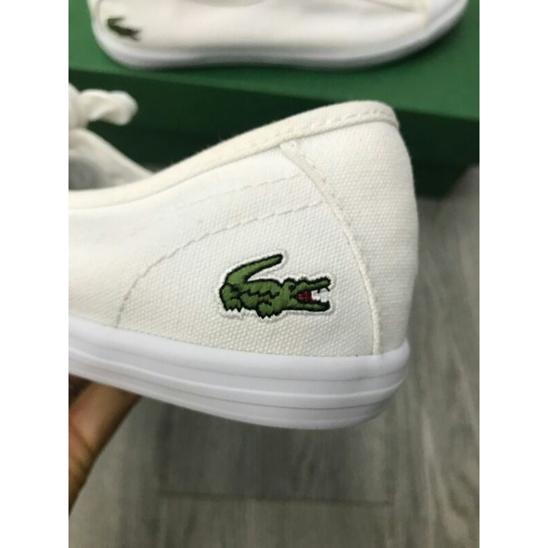 Giày vải thể thao nữ Logo cá sấu cao cấp