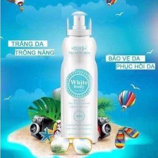 Kem Chống Nắng Dạng Xịt  White Body The New Skin 48h - Xịt Chống Nắng Dưỡng Da