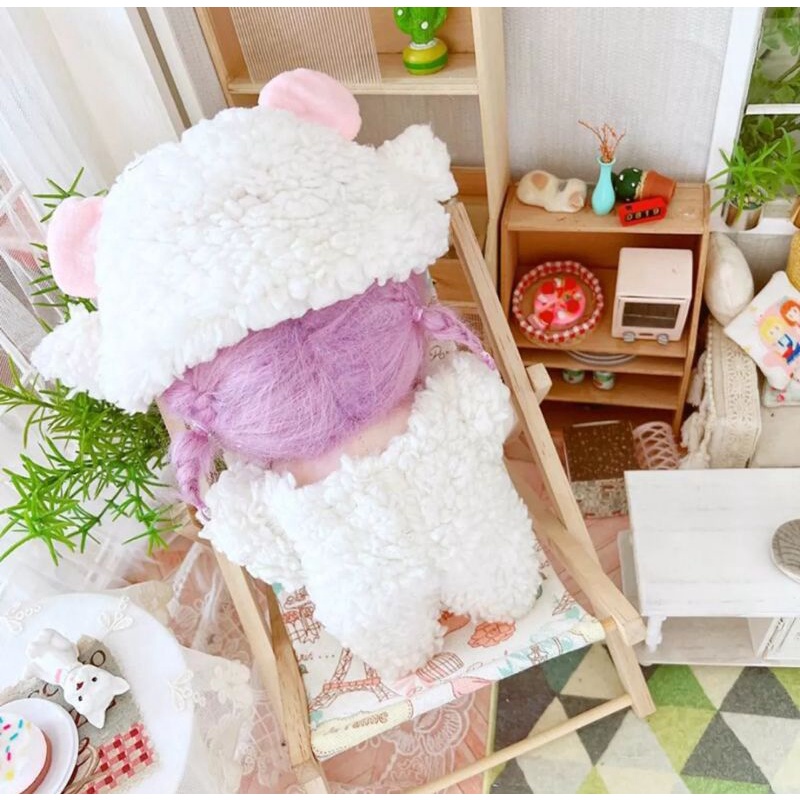 Đồ lông thú xinh xắn cho doll 20cm