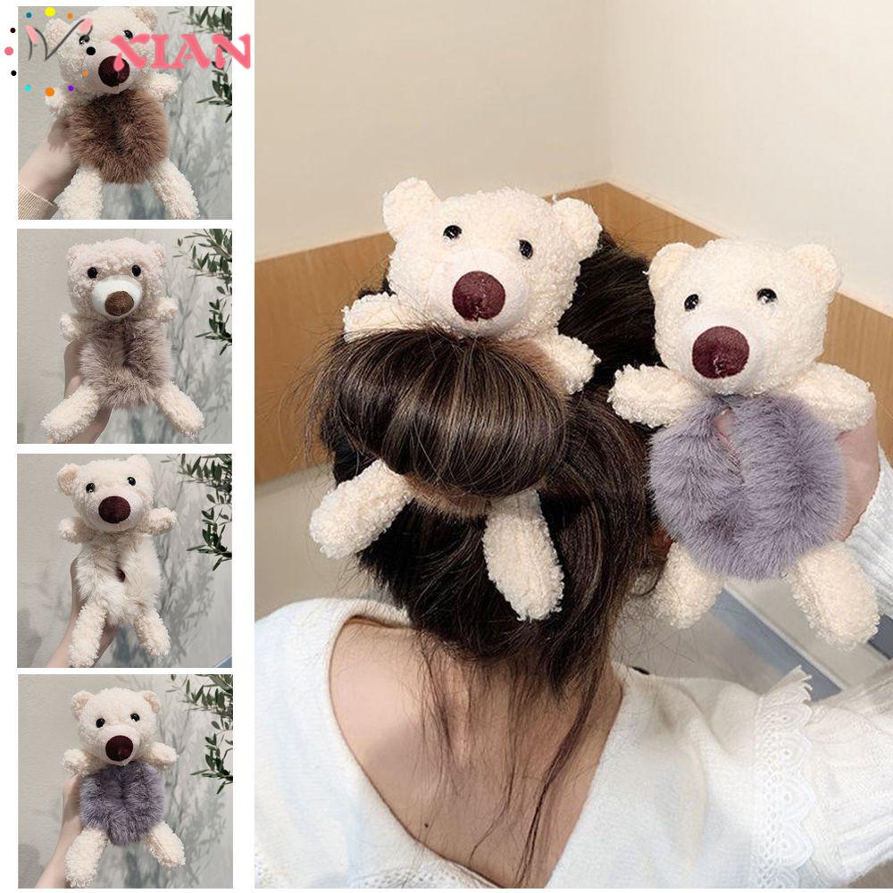 Dây Cột Tóc Lông Thỏ Mềm Mại Nhiều Màu Sắc Xinh Xắn Cho Nữ