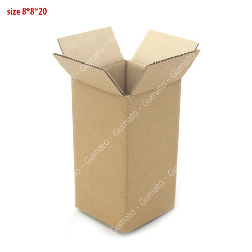 Hộp giấy P9 size 8x8x20 cm, thùng carton gói hàng Everest