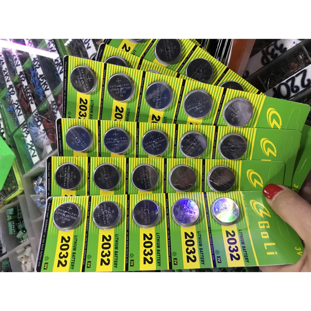 VỈ PIN CÚC ÁO 3V 2016/2025/2032