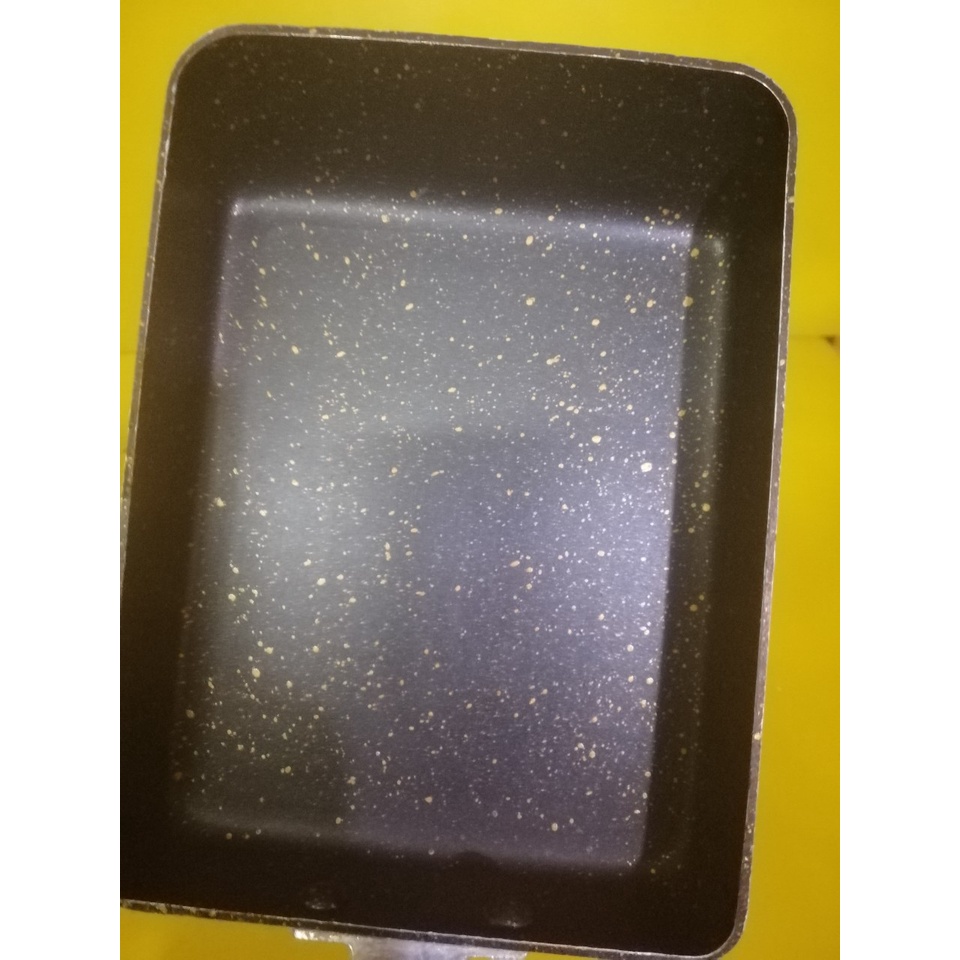 Chảo chống dính nội địa Nhật (hình chữ nhật), size 13*18cm, cao 3cm (mã 603), Dùng được bếp từ