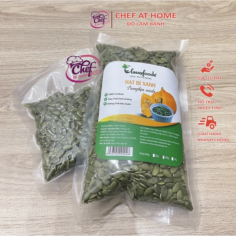 Hạt bí tách vỏ 100gr