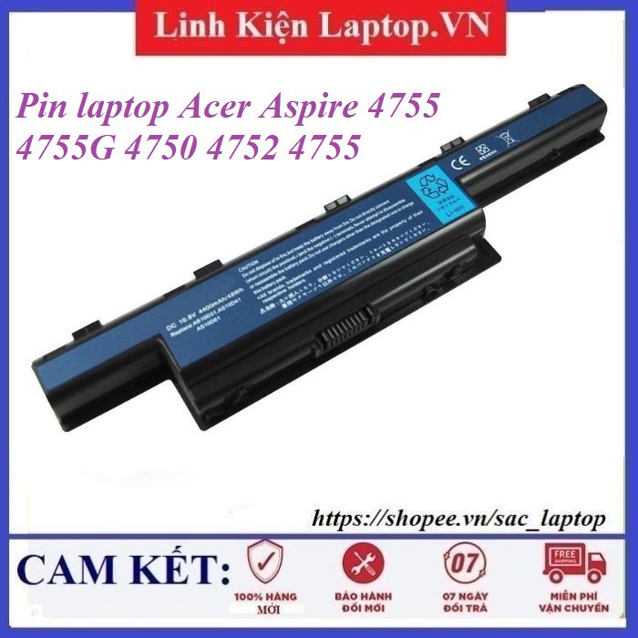 ⚡Pin laptop Acer Aspire 4755 4755G 4750 4752 4755