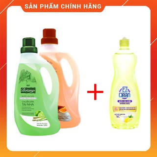 Combo 2 chai nước lau sàn Botany 1.25 lít  hương sả chanh và cam quế