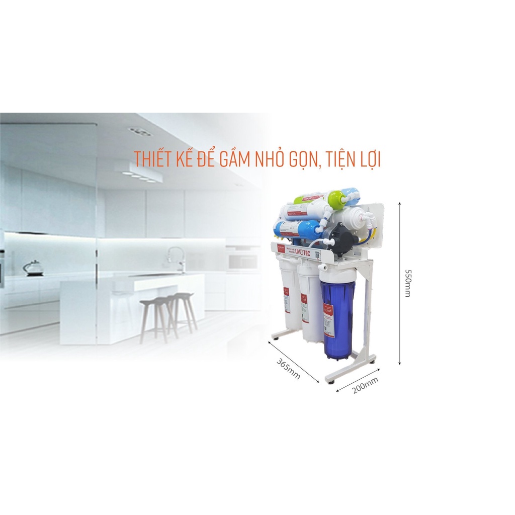Máy lọc nước đề gầm 8 lõi màng ro Hàn Quốc Karofi Livotec 212 - Bảo hành 36 tháng