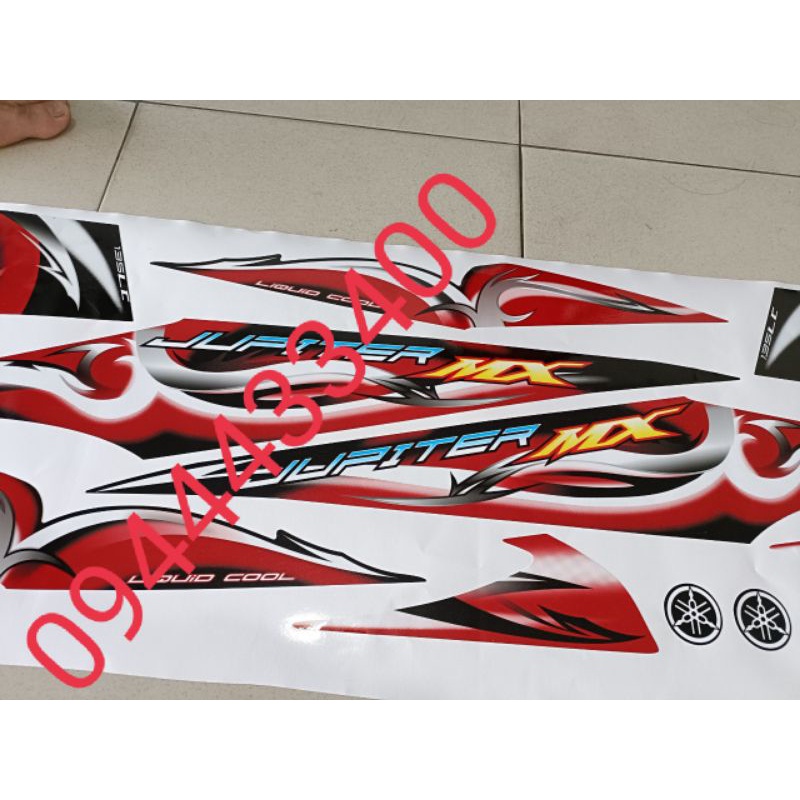 TEM RỜI EXCITER 2010 MỚI CỰC ĐẸP, dán xe đỏ đen