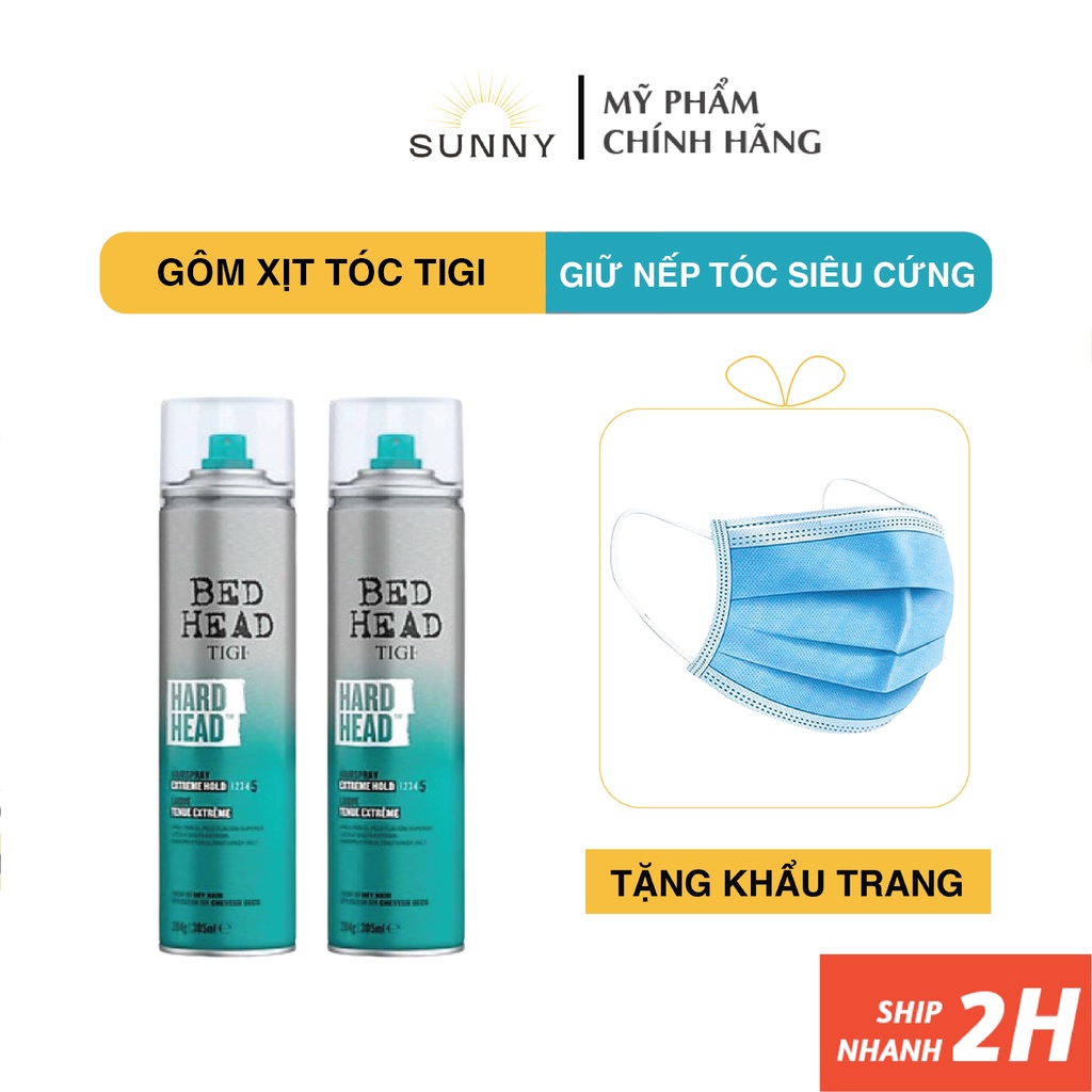 Gôm xịt tóc Tigi Bed Head 385ml mẫu mới hàng chính hãng, giúp giữ nếp tóc siêu cứng