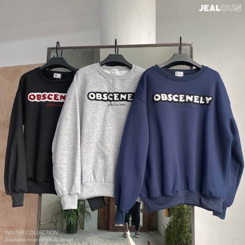 Áo sweater OBSCENELY bông 5507