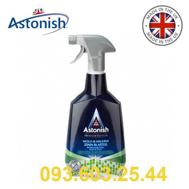 Bình xịt tẩy nấm mốc FREESHIP Bình xịt tẩy nấm mốc tường , nhà tắm Astonish C1120_750ml. Sản xuất tại Anh Quốc