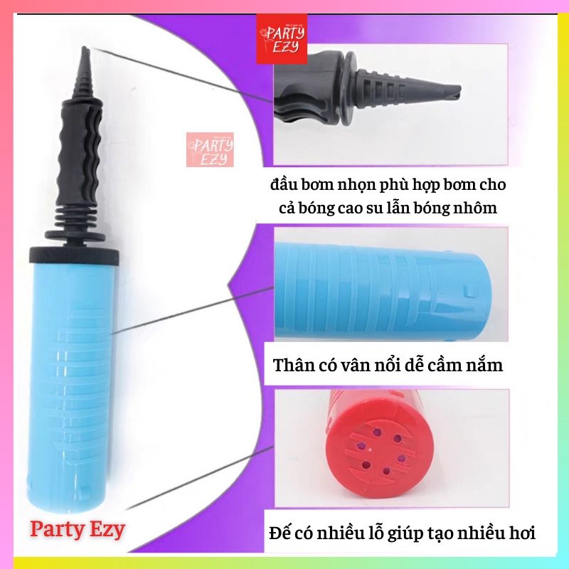 ĐỒ BƠM BONG BÓNG CẦM TAY LOẠI TỐT- HÀNG Y HÌNH - BƠM NHANH