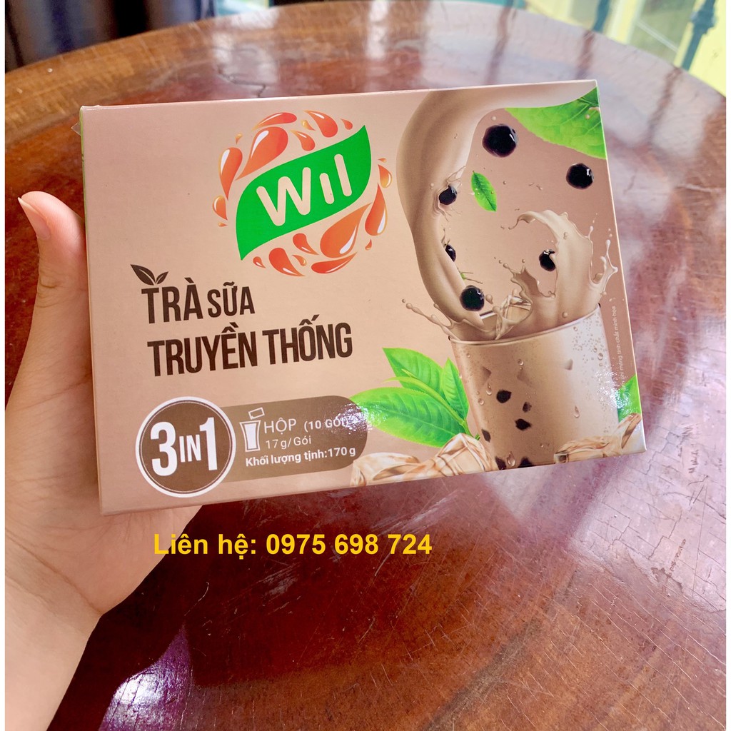 [HỒNG TRÀ SỮA] Trà sữa truyền thống hòa tan Wil - Hộp 170g (17g*10 gói)
