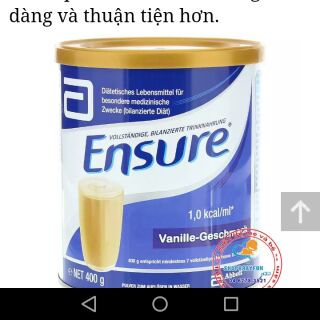 Sữa ensure đức