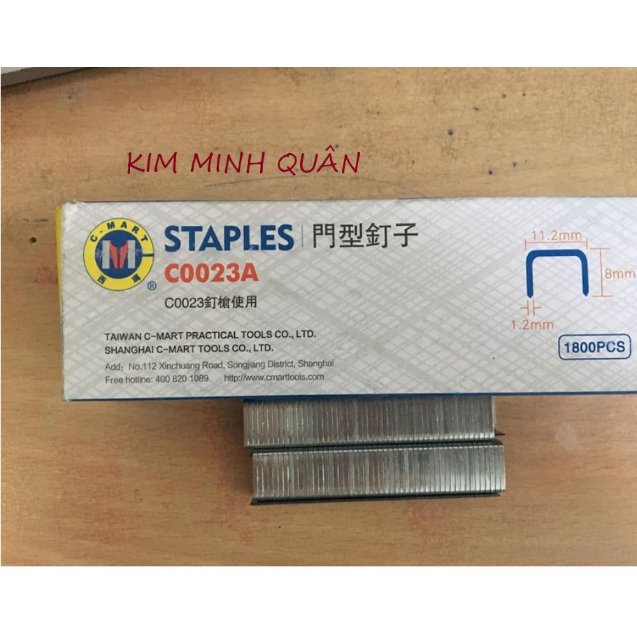 Hộp Đinh Ghim Bấm (11.2x8x1.2mm) C0023A &amp; ( 11.3x6x0.55mm ) C0024A  CMART