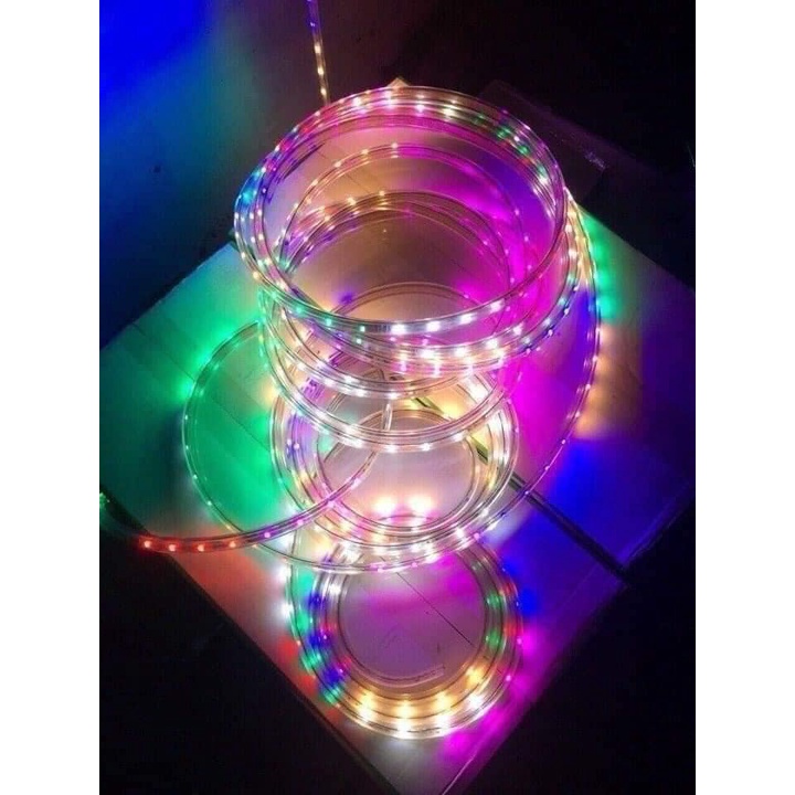 Đèn Nháy Led 7 Màu, Dây Dài 10m, Tặng Kèm Dây Cắm Và Điều Khiển