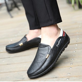 [ SIÊU HOT] Giày Da Nam Cao Cấp Phong Cách Hàn Quốc Trẻ Trung [ BT50-Đen ]